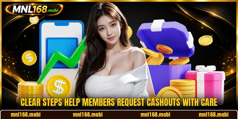 Clear steps help members request cashouts with care