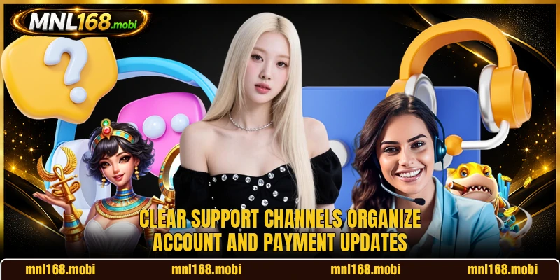 Clear support channels organize account and payment updates