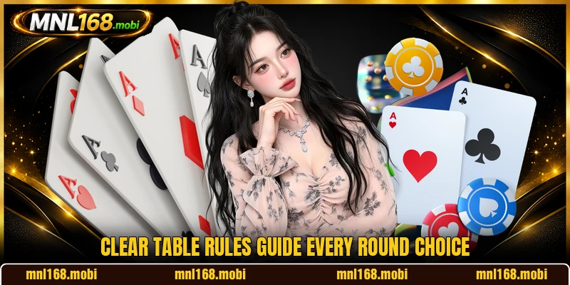 Clear table rules guide every round choice Clear table rules guide every round choice