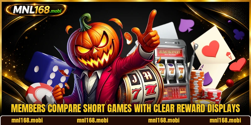 Members compare short games with clear reward displays Members compare short games with clear reward displays