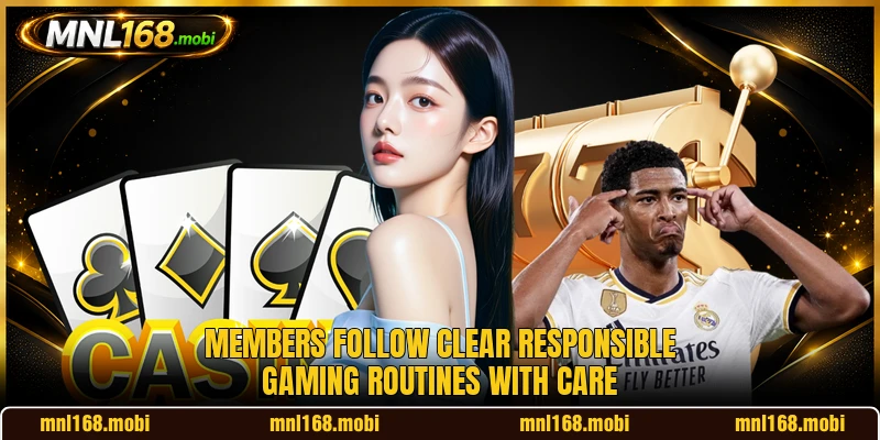 Members follow clear responsible gaming routines with care Members follow clear responsible gaming routines with care