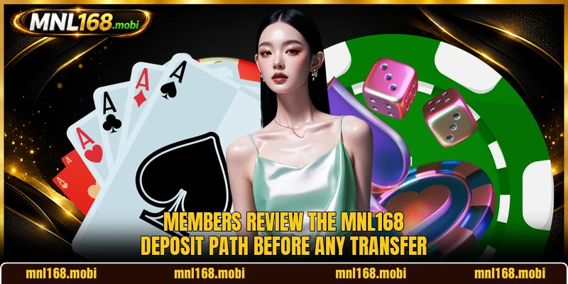 Members review the MNL168 deposit path before any transfer