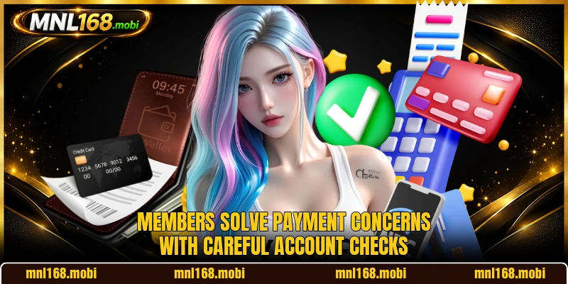 Members solve payment concerns with careful account checks