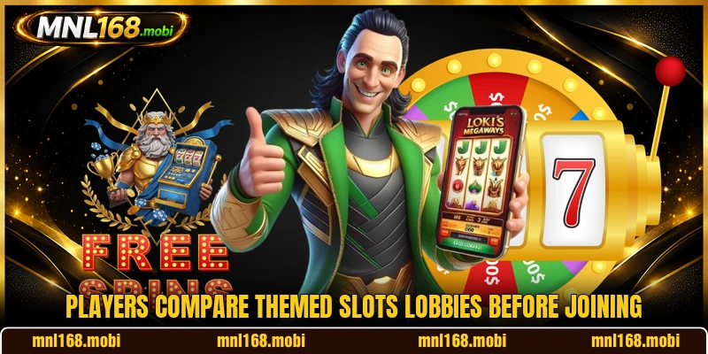 Players compare themed slots lobbies before joining Players compare themed slots lobbies before joining