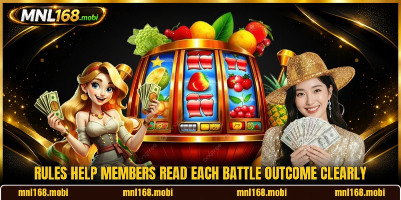 Rules help members read each battle outcome clearly Rules help members read each battle outcome clearly