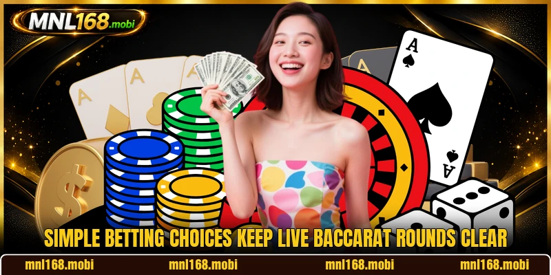 Simple betting choices keep live baccarat rounds clear Simple betting choices keep live baccarat rounds clear