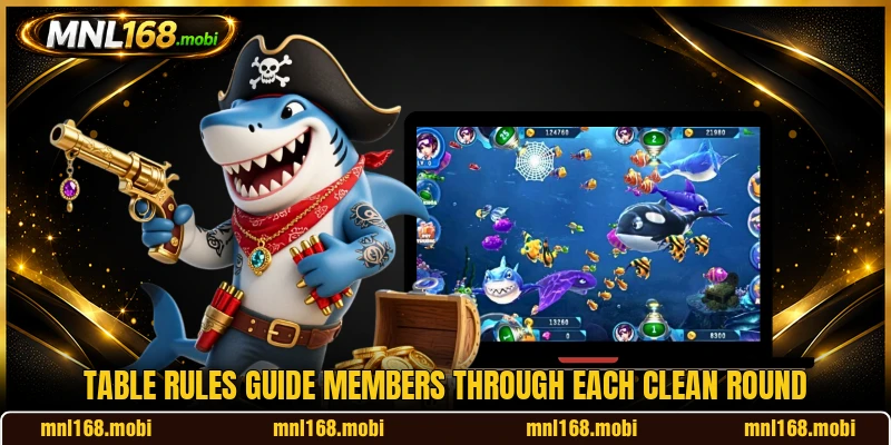 Table rules guide members through each clean round Table rules guide members through each clean round
