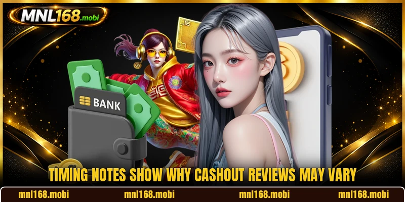 Timing notes show why cashout reviews may vary